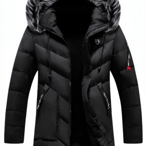 Blouson Homme Cuir Veste Aviateur Fermeture Zippée Hiver-0