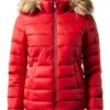 Doudoune Tommy Hilfiger Femme Léger Chaud Polyester Rouge-3