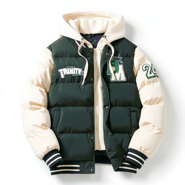 Manteau hiver homme Kieyxd doux chaud design moderne-1