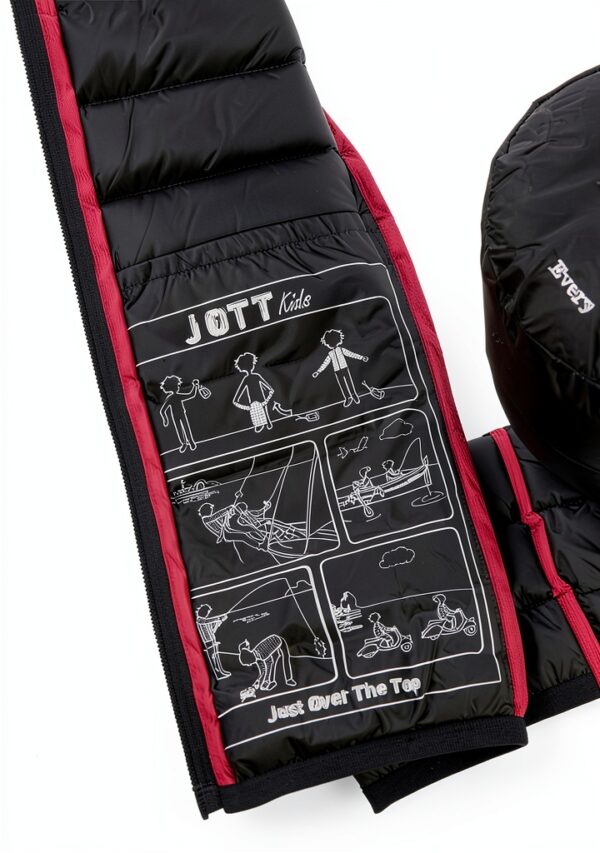 Blouson fille JOTT marin grande taille imperméable doublure-2