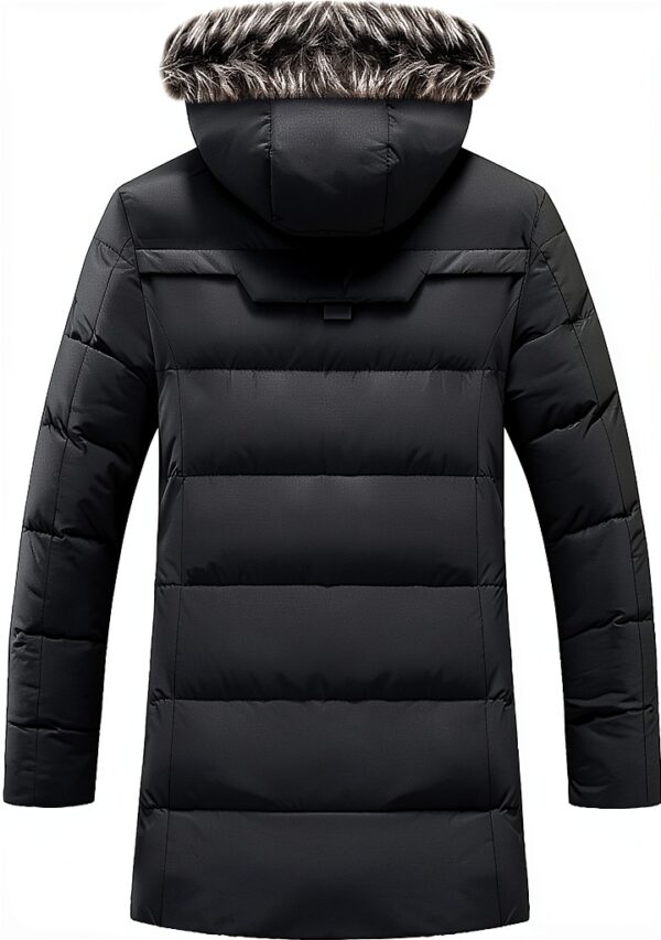 Blouson Homme Hiver Capuche Amovible Veste Chaude-3