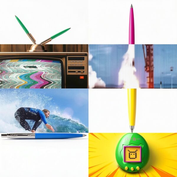 Stylo bille Parker Jotter Bleu mécanisme rétractable-6