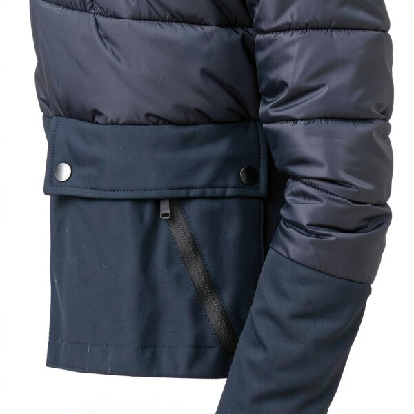 Veste Mi Saison Homme Fourrure Capuche Manteau Hiver Chaud-3