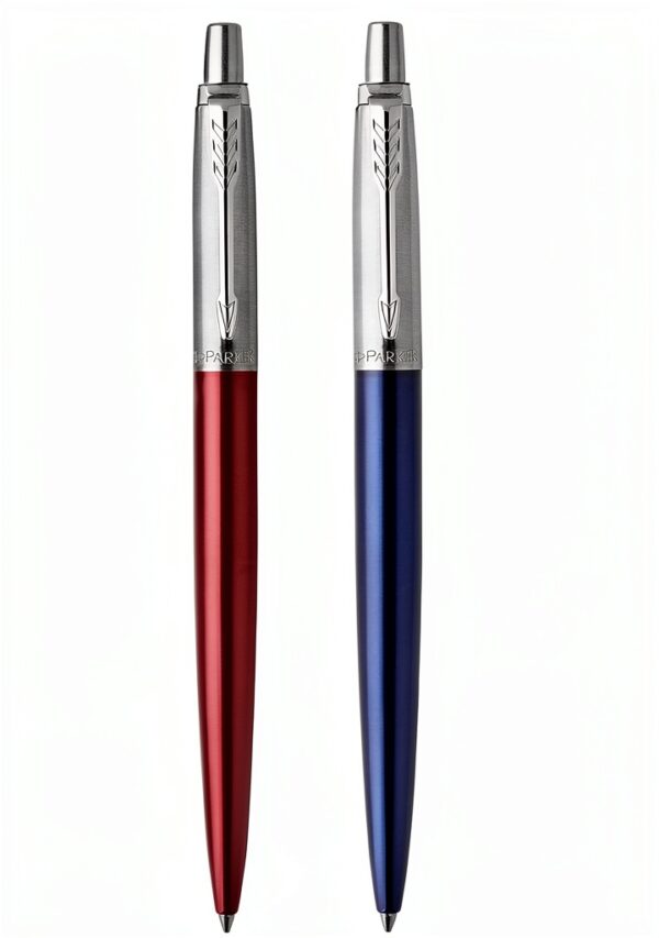 Parker stylo bille gel duo rouge bleu roi pointe moyenne-0