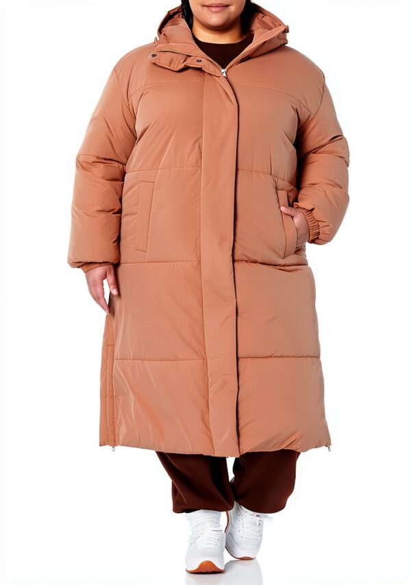 Amazon Essentials Doudoune Longue Femme Polyester Déperlant-4