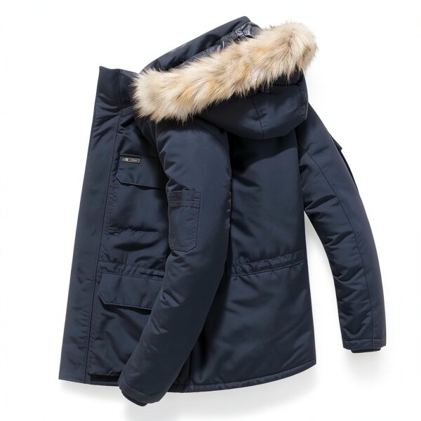 Veste doudoune homme Générique chaud polyvalent coupe-2