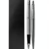 Parker Coffret duo stylo bille plume acier inoxydable cadeau-0