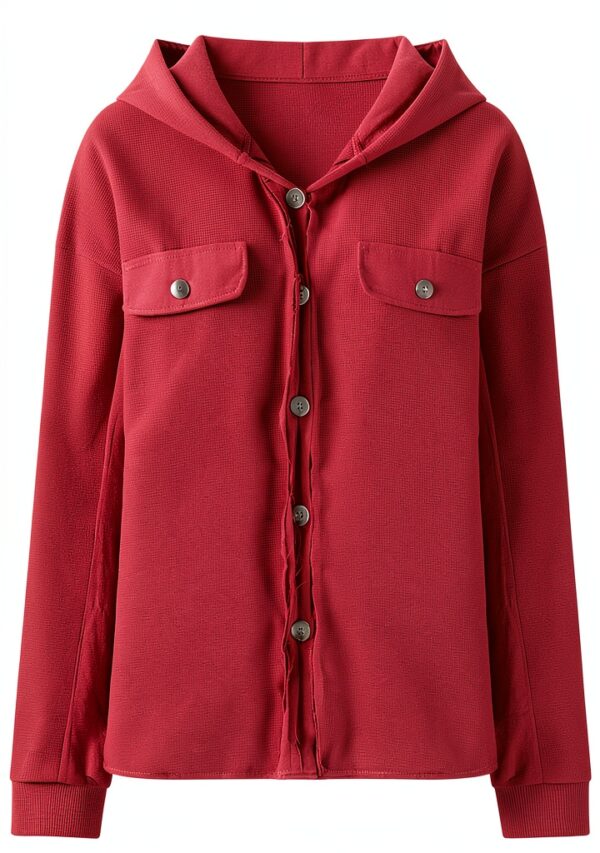 Manteau femme hiver peluche Generic bleu kaki noir vin gris-2