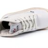Palladium Bottes Unisexe Adulte Textile Lacets Blanc Marron-6