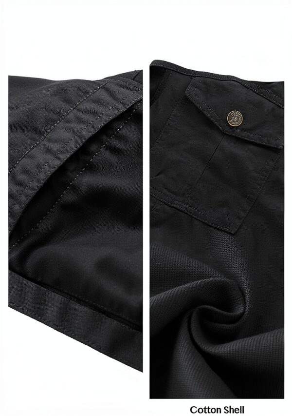 Veste militaire homme coupe-vent coton poches multiples-5