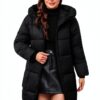 Manteau femme hiver fourrure chaude Generic couleurs-0