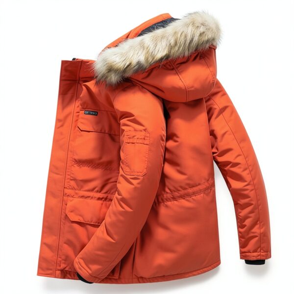 Veste doudoune homme Générique chaud polyvalent coupe-1