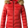 Doudoune Tommy Hilfiger Femme Léger Chaud Polyester Rouge-0