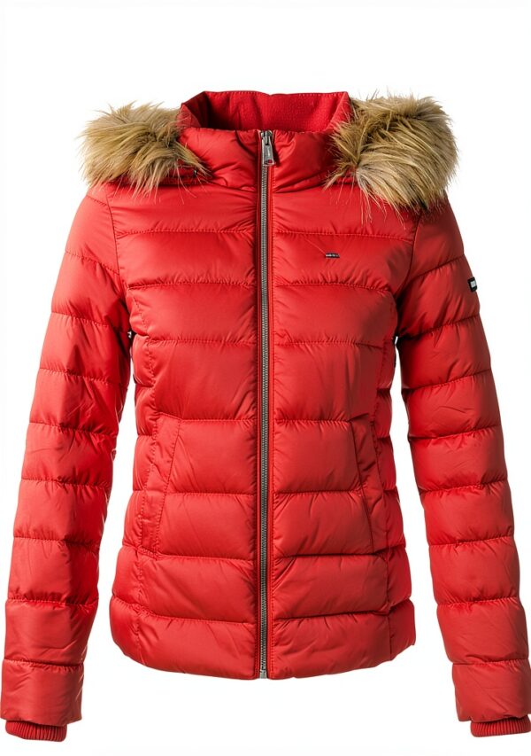 Doudoune Tommy Hilfiger Femme Léger Chaud Polyester Rouge-0