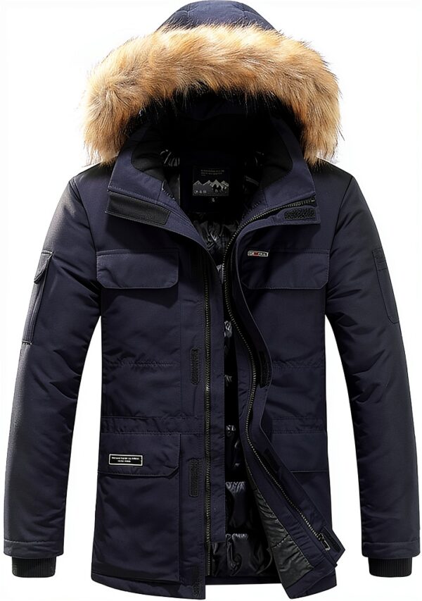 Veste doudoune homme Générique chaud polyvalent coupe-1