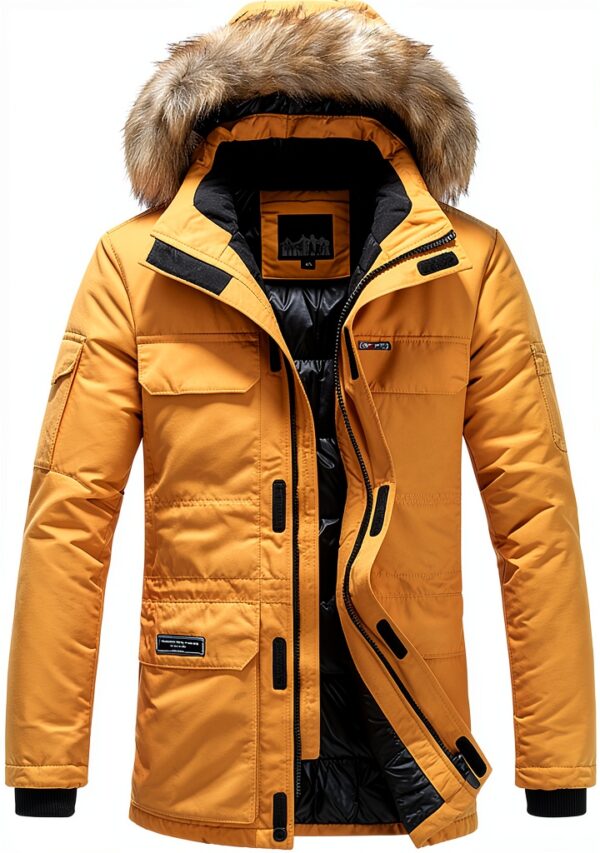 Veste doudoune homme Générique chaud polyvalent coupe-3