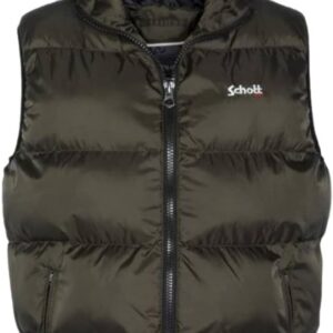 Doudoune sans manches Schott IDAHO2V kaki homme design-0