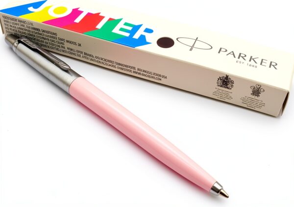 Stylo Parker Jotter Rose Pastel Rétractable Pointe Moyenne-1