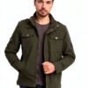 Veste militaire homme coton coupe-vent poches multiples-4