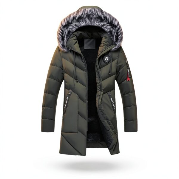 Veste Jott Homme Manteau Hiver Chaud Capuche Fourrure-2