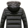 Blouson Homme Cuir Veste Aviateur Fermeture Zippée Hiver-4