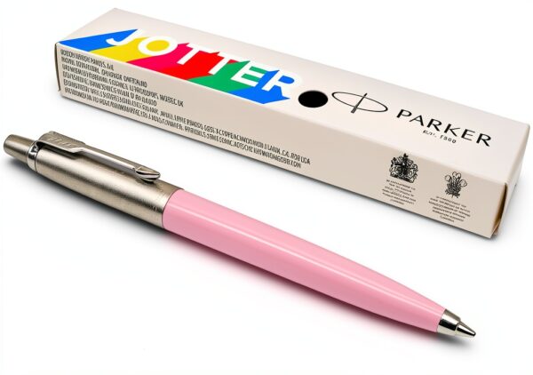 Stylo Parker Jotter Rose Pastel Rétractable Pointe Moyenne-0