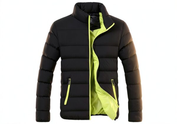 Manteau homme Kieyxd protection froid matière souple design-2