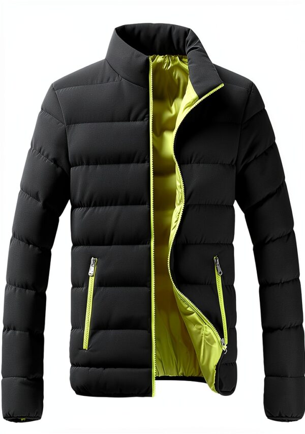 Manteau homme Kieyxd protection froid matière souple design-0