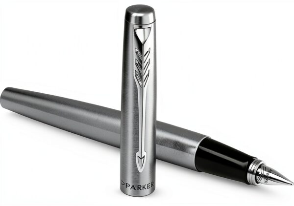 Parker Coffret duo stylo bille plume acier inoxydable cadeau-1