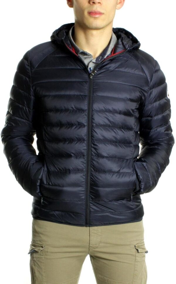Veste matelassée Jott homme duvet capuche bleu nuit M-1