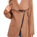 Manteau femme hiver long fourrure chaude Generic Marine Kaki-0