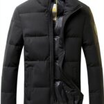 Manteau homme hiver Kieyxd protection froid matiere souple-0