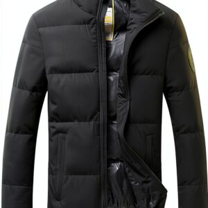 Manteau homme hiver Kieyxd protection froid matiere souple-0