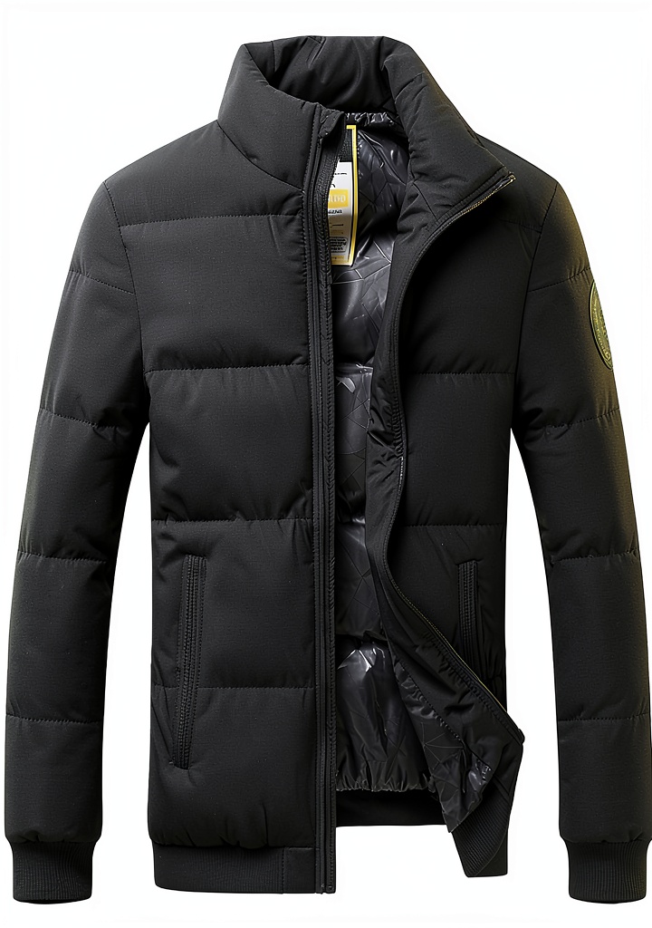 Manteau homme hiver Kieyxd porté en extérieur