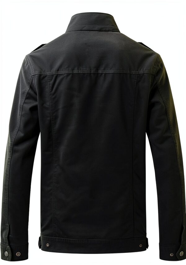 Veste militaire homme coupe-vent coton poches multiples-1