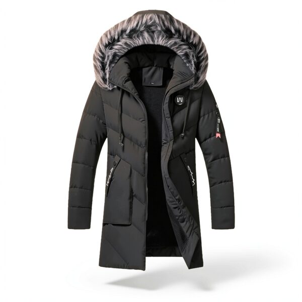 Blouson Homme Cuir Veste Aviateur Fermeture Zippée Hiver-1