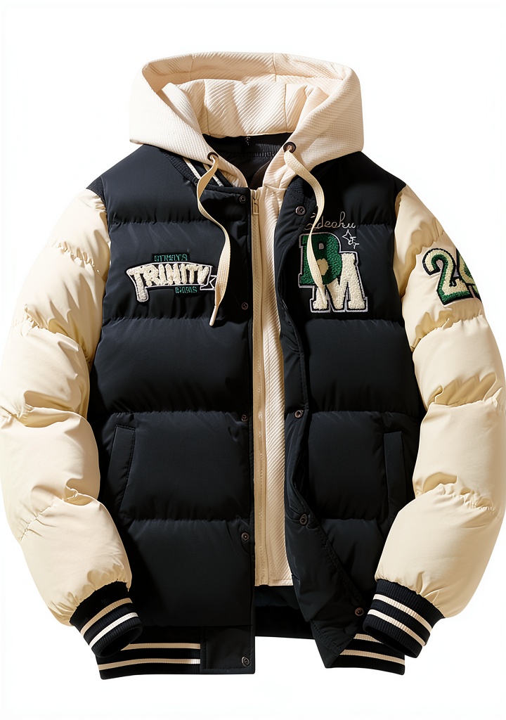 'Manteau hiver homme Kieyxd porté en extérieur'