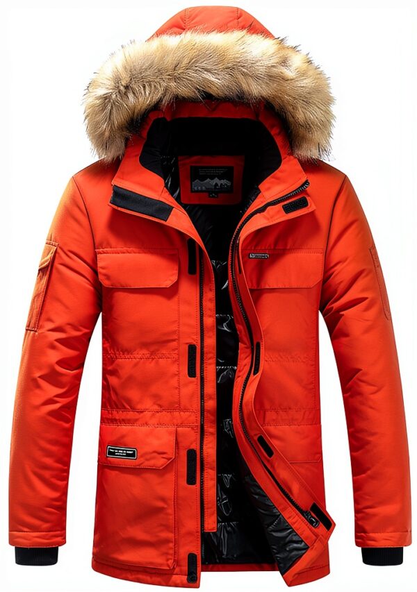 Veste doudoune homme Générique chaud polyvalent coupe-2