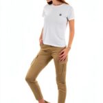 T-shirt femme jott manches courtes coton XS épuré-0