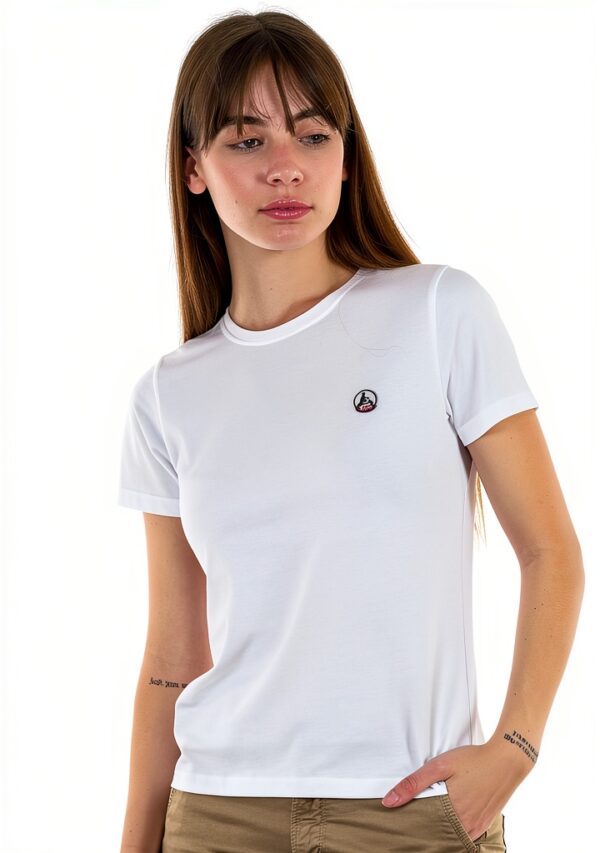 T-shirt femme jott manches courtes coton XS épuré-1