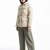 Jott Abrigo Mujer Beige Manteau en laine XL-2