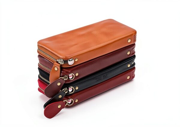 Étui portefeuille DFV mobile pour LG JIL Sander – Marron, aimanté-8