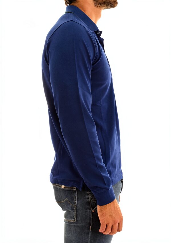 Polo Homme SUN 68 A40103 Blue Profondo Polo à manches longues-3