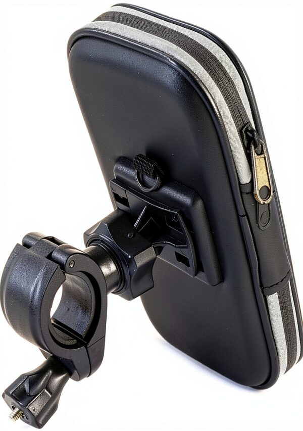 Support réfléchissant DFV mobile pour guidon vélo noir étanche 360°-4
