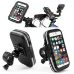 Support Réflecteur DFV mobile pour guidon vélo/moto 360° étanche-0