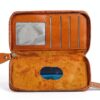 Étui portefeuille DFV mobile pour LG JIL Sander – Marron, aimanté-6