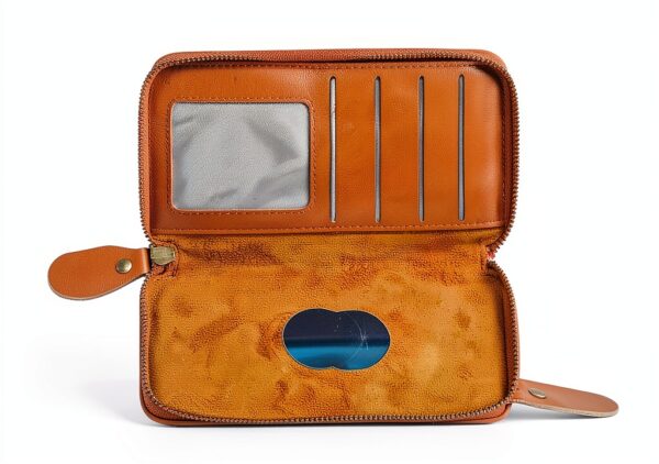 Étui portefeuille DFV mobile pour LG JIL Sander – Marron, aimanté-6
