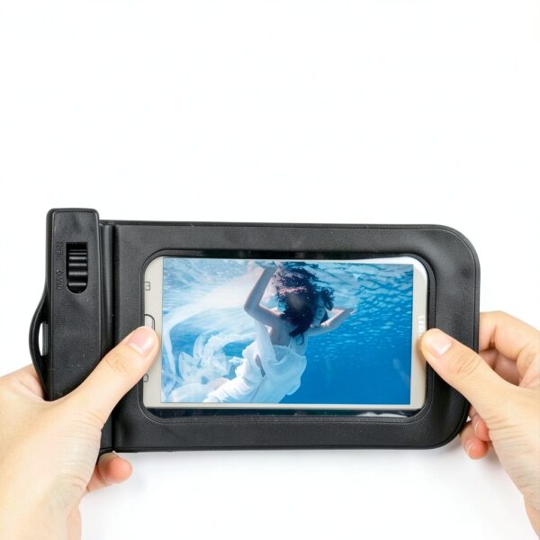DFV mobile Étui Étanche Universel 10M pour LG JIL Sander Mobile – Noir-2