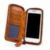 Étui portefeuille DFV mobile pour LG JIL Sander – Marron, aimanté-5