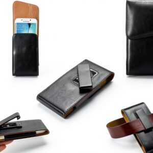 Étui ceinture DFV cuir synthétique rotatif 360 Jil Sander – Noir-0